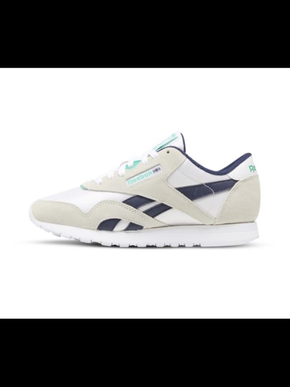 Reebok Men’s White, Navy & Cream Retro Sneaker
